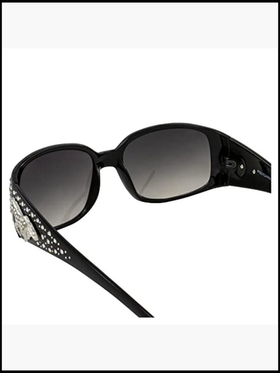 Studded Horseshoe Sunglasses with Rhinestones & Metal Accents